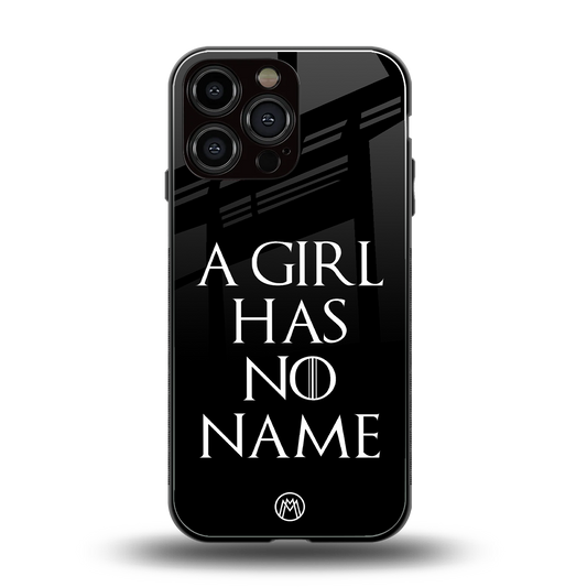arya stark back phone cover | glass case for iphone 16 pro max