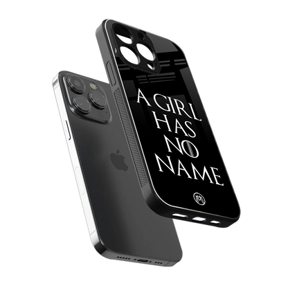 arya stark back phone cover | glass case for iphone 16 pro max
