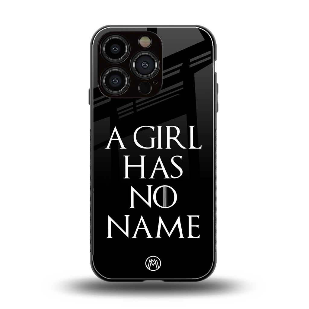 arya stark back phone cover | glass case for iphone 16 pro