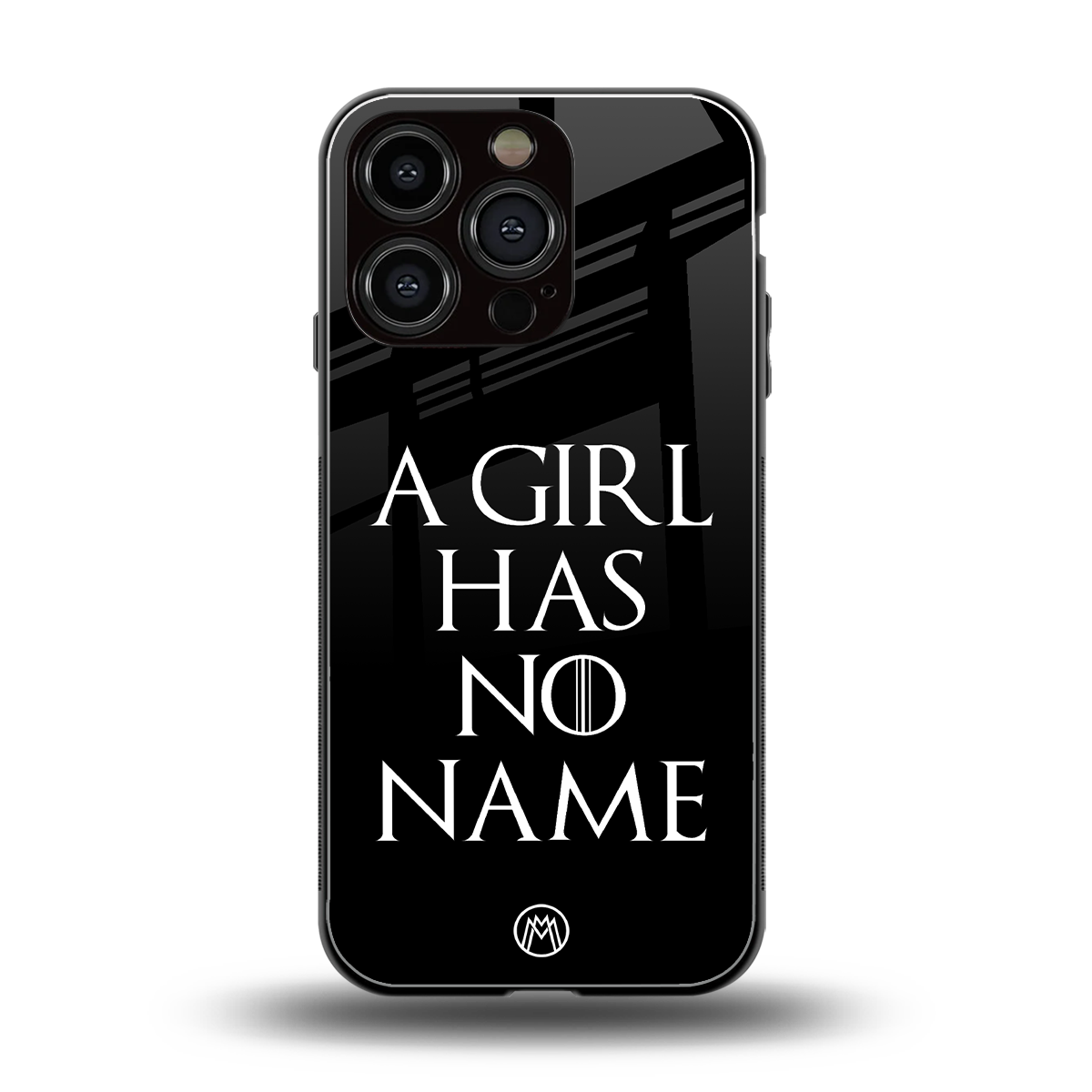 arya stark back phone cover | glass case for iphone 16 pro