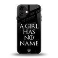 arya stark back phone cover | glass case for iphone 16