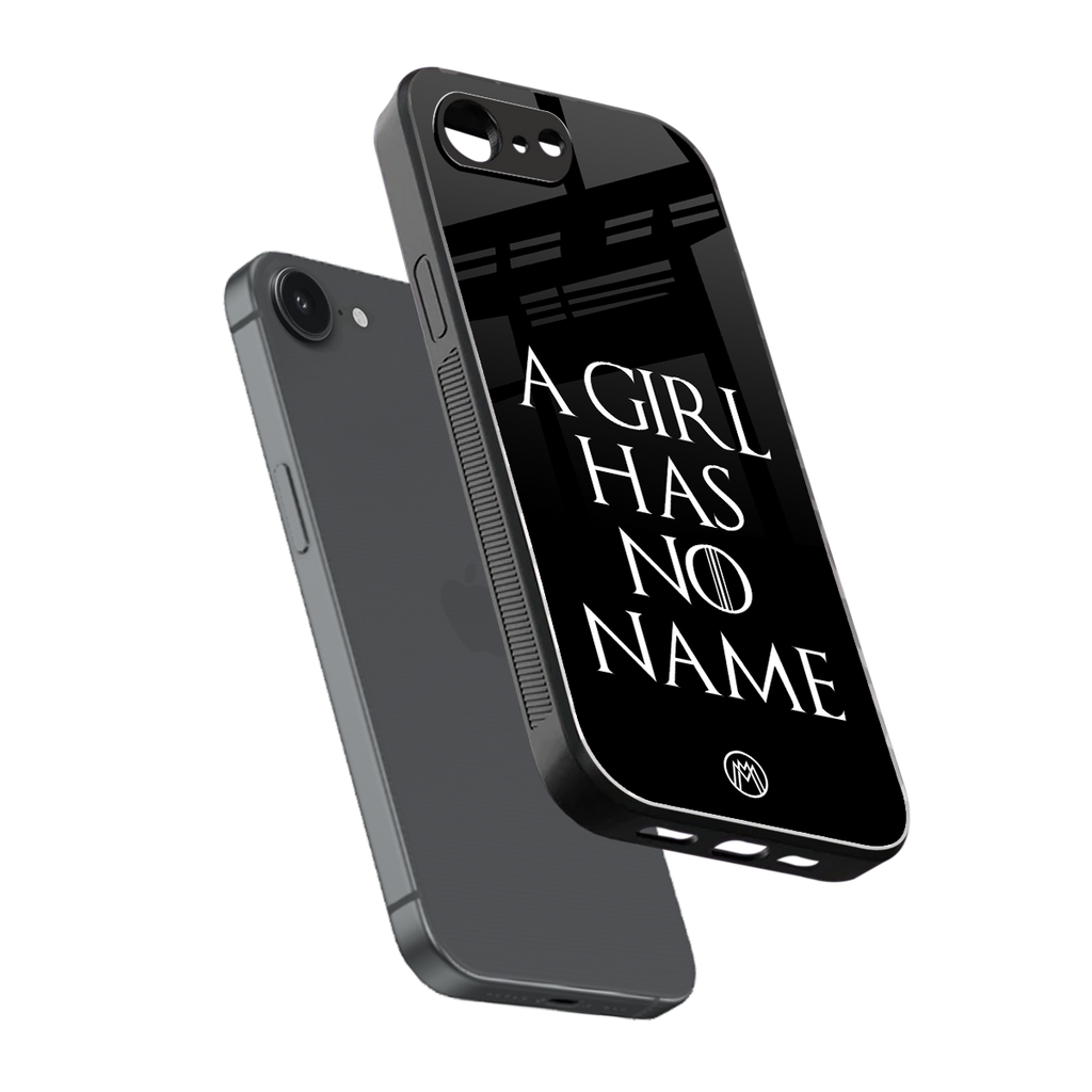 arya stark back phone cover | glass case for iphone 16e