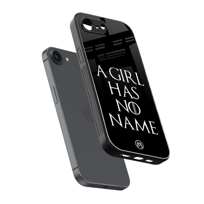 arya stark back phone cover | glass case for iphone 16e