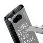 arya stark back phone cover | glass case for iphone 16e