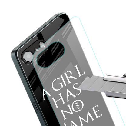 arya stark back phone cover | glass case for iphone 16e