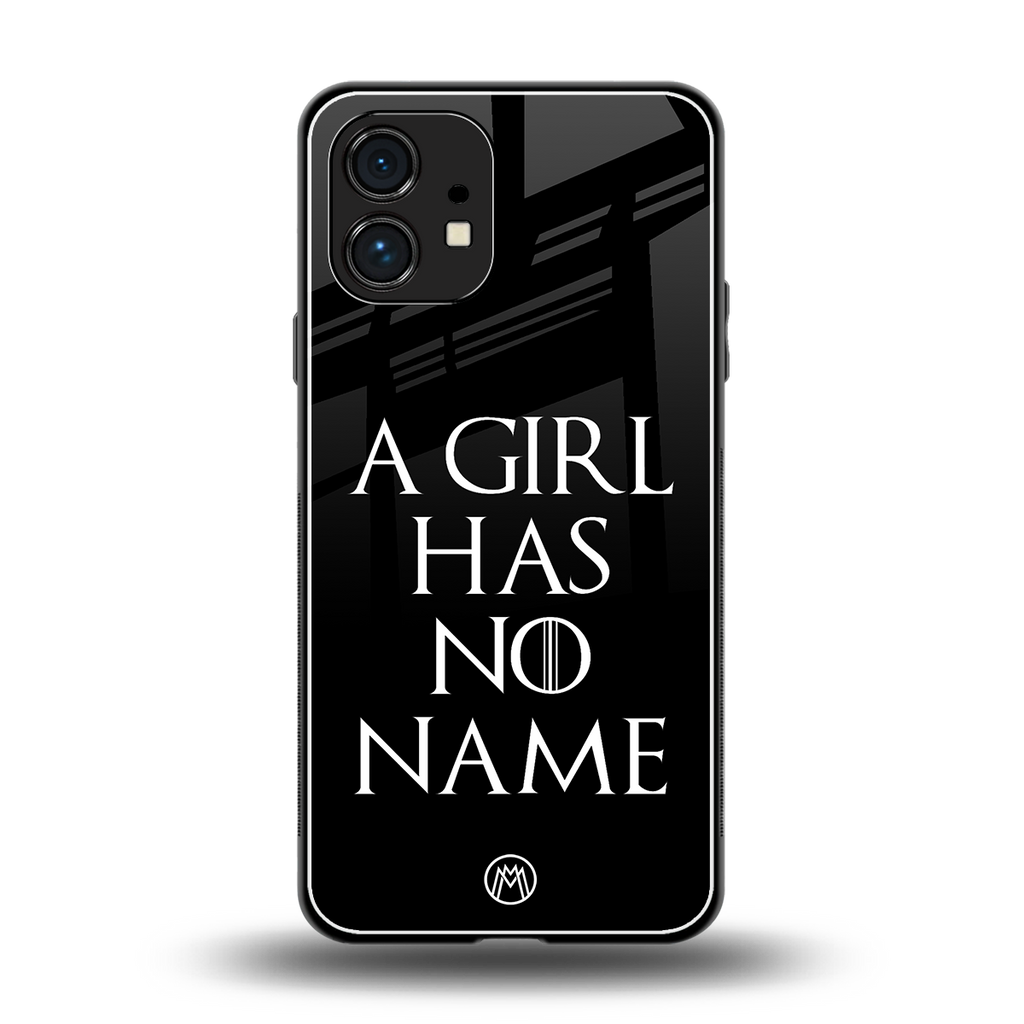 arya stark back phone cover | glass case for nothing phone 1