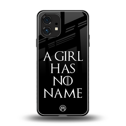 arya stark back phone cover | glass case for nothing phone 1