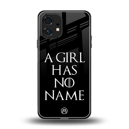arya stark back phone cover | glass case for nothing phone 1