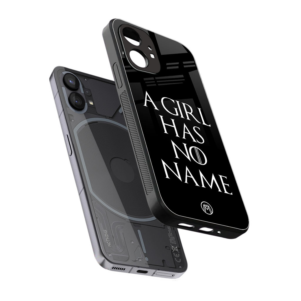 arya stark back phone cover | glass case for nothing phone 1