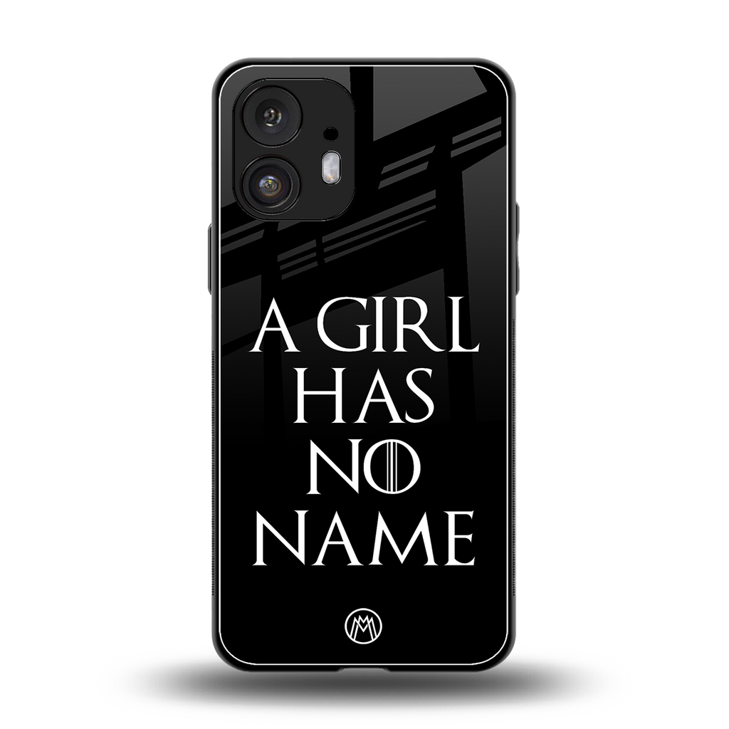 arya stark back phone cover | glass case for nothing phone 2