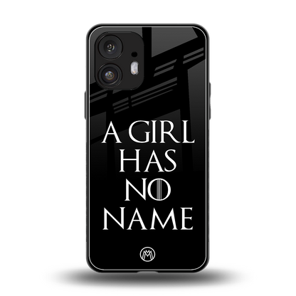 arya stark back phone cover | glass case for nothing phone 2