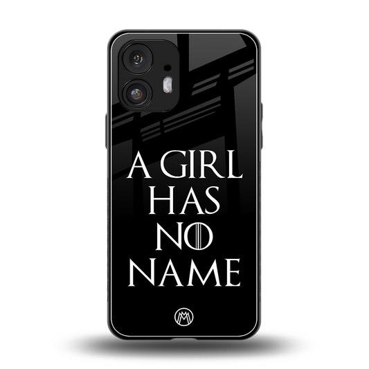 arya stark back phone cover | glass case for nothing phone 2