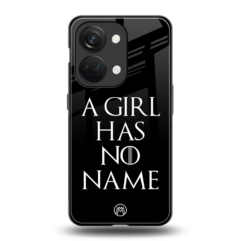 arya stark back phone cover | glass case for oneplus nord 3