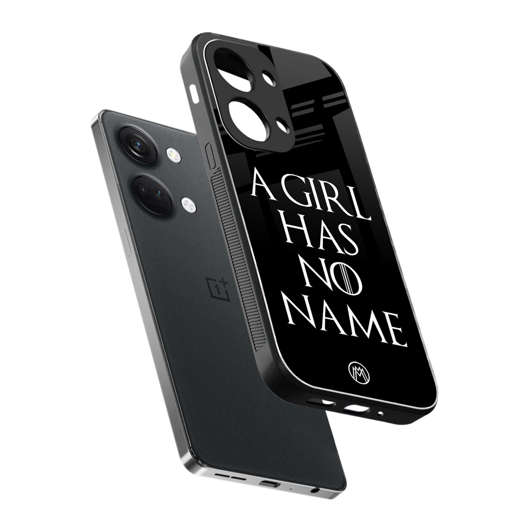 arya stark back phone cover | glass case for oneplus nord 3