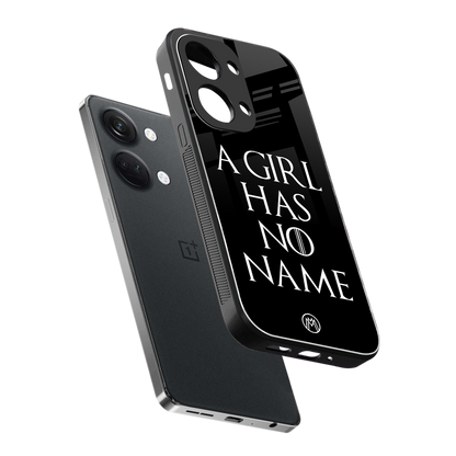 arya stark back phone cover | glass case for oneplus nord 3