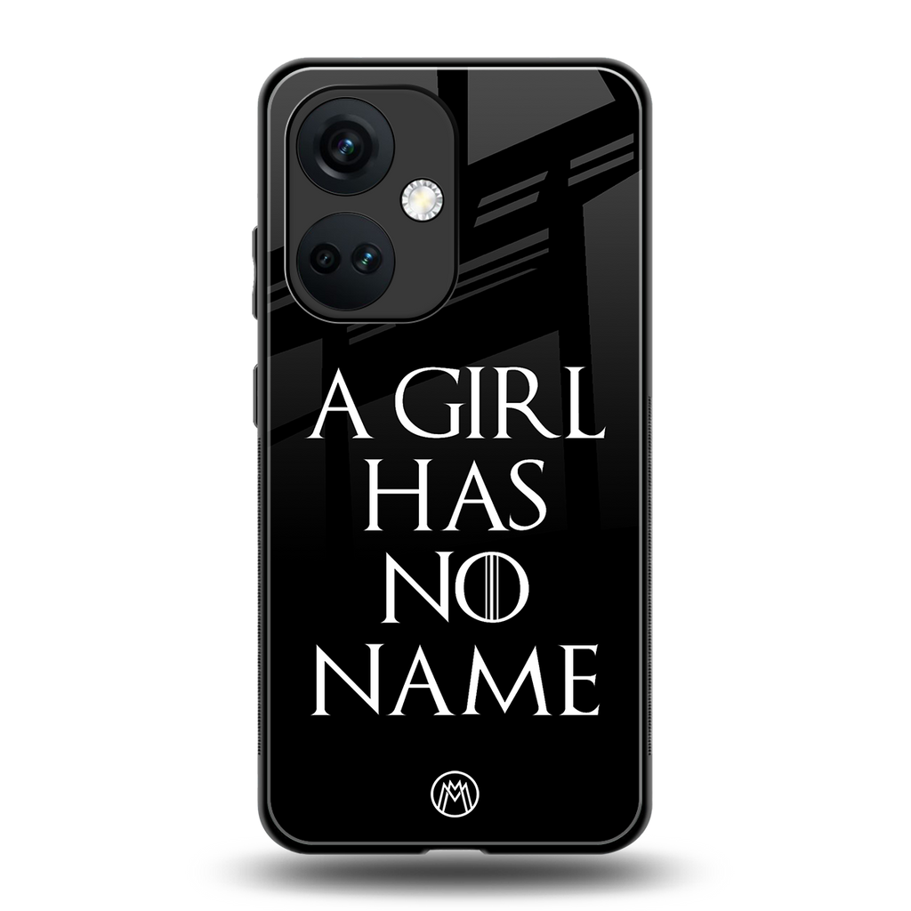 arya stark back phone cover | glass case for oneplus nord ce 3