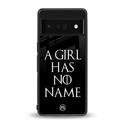 arya stark back phone cover | glass case for google pixel 6 pro
