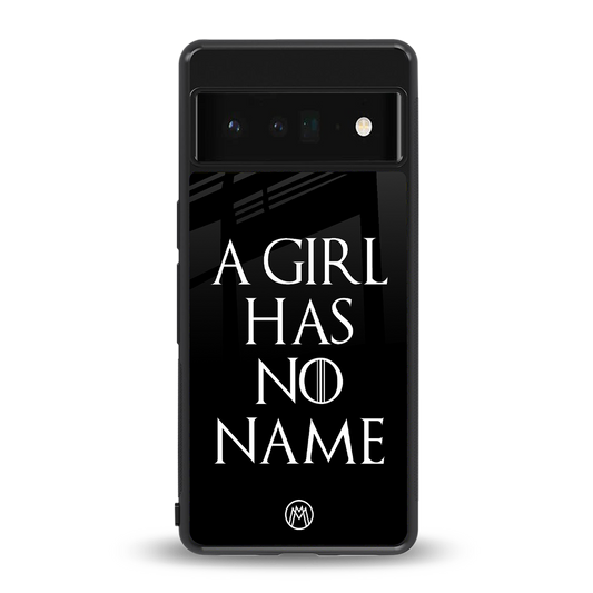 arya stark back phone cover | glass case for google pixel 6 pro
