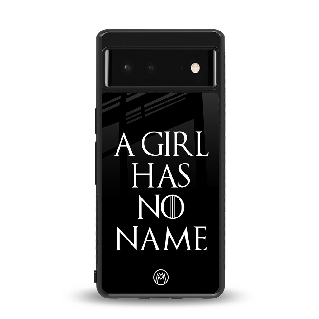 arya stark back phone cover | glass case for google pixel 6
