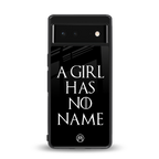 arya stark back phone cover | glass case for google pixel 6
