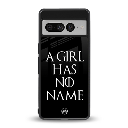 arya stark back phone cover | glass case for google pixel 7 pro