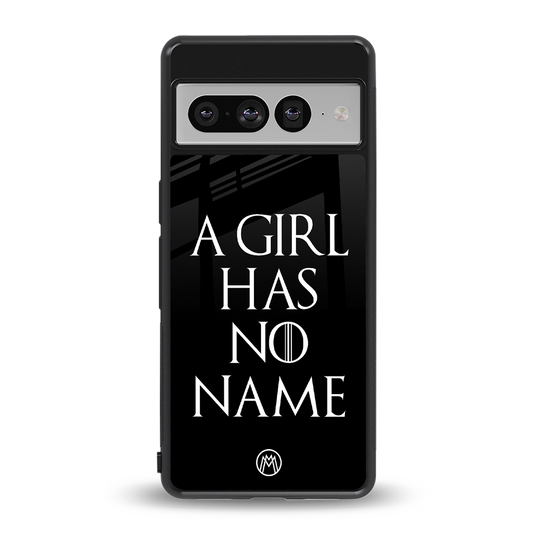 arya stark back phone cover | glass case for google pixel 7 pro