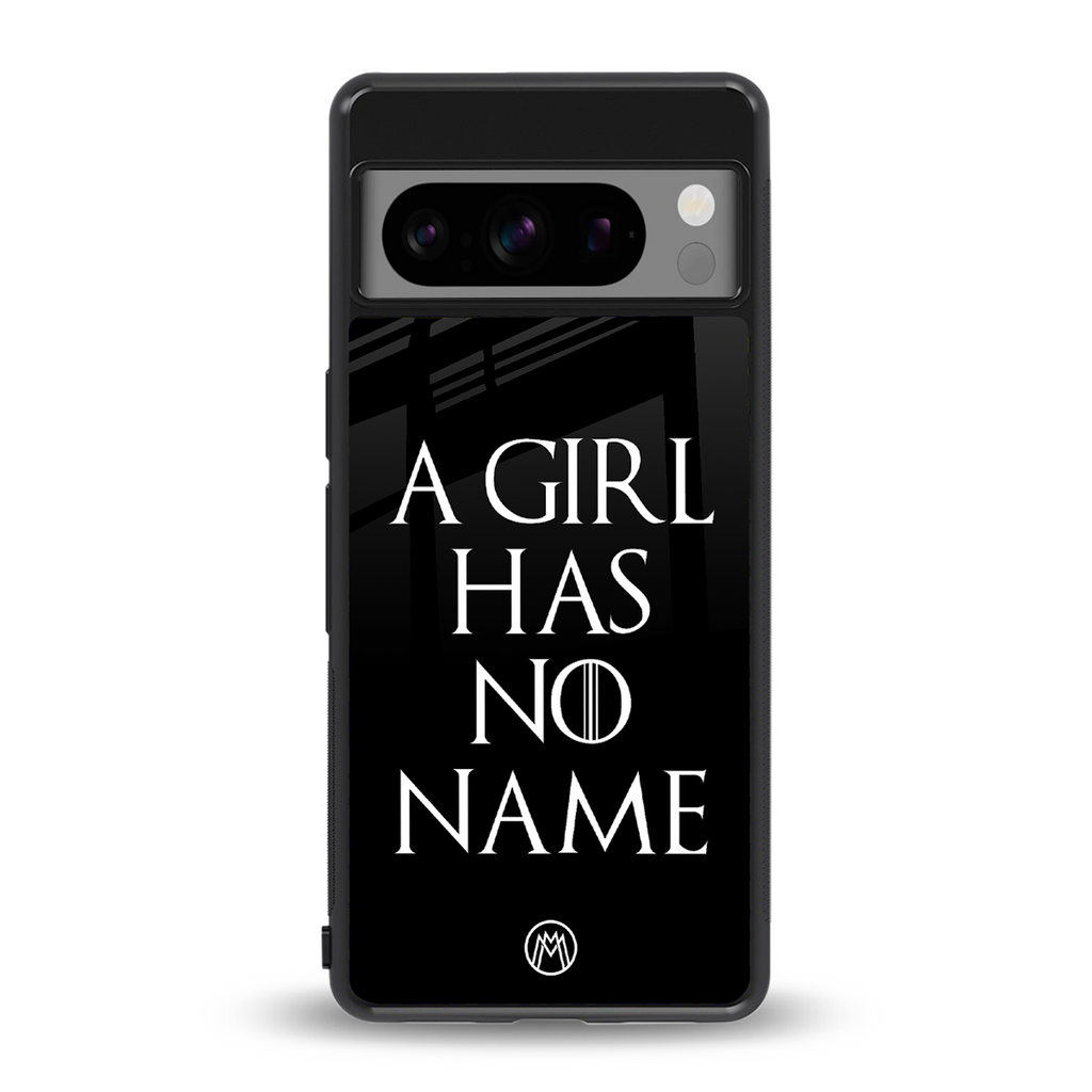arya stark back phone cover | glass case for google pixel 8 pro
