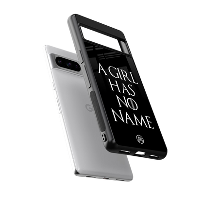 arya stark back phone cover | glass case for google pixel 8 pro