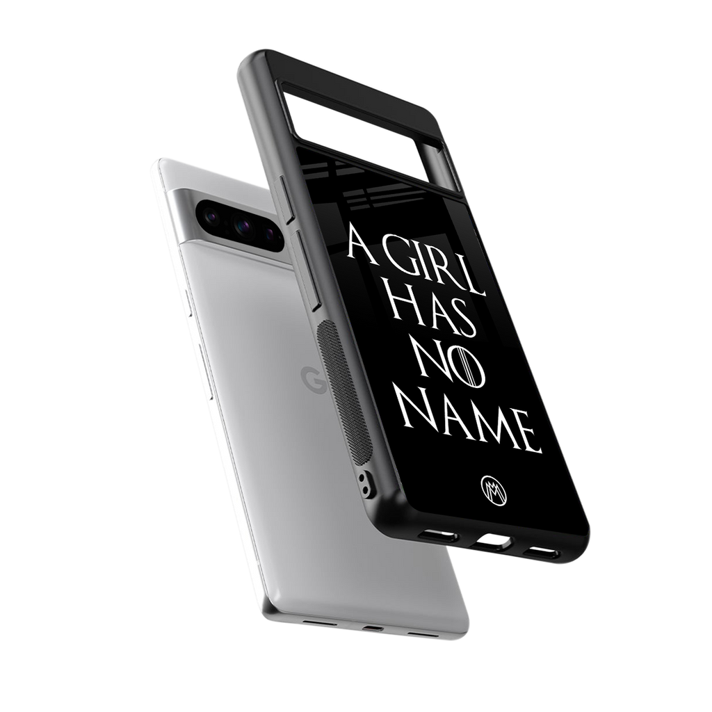 arya stark back phone cover | glass case for google pixel 8 pro