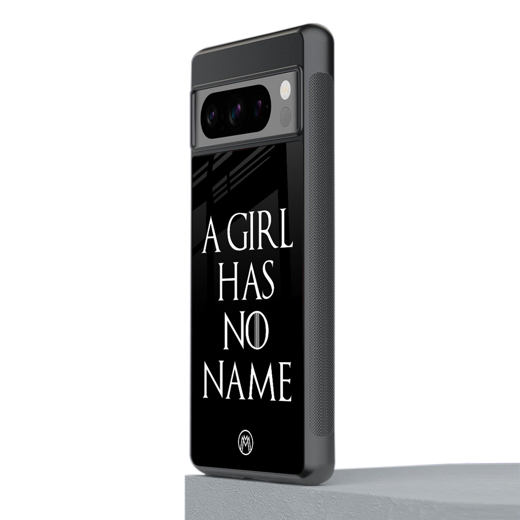 arya stark back phone cover | glass case for google pixel 8 pro