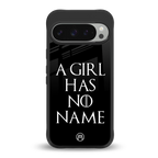 arya stark back phone cover | glass case for google pixel 9 pro