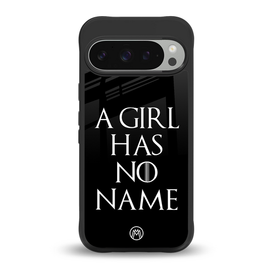 arya stark back phone cover | glass case for google pixel 9 pro xl