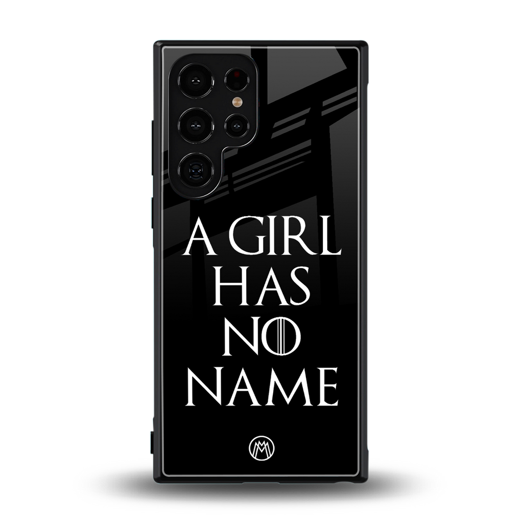 arya stark back phone cover | glass case for samsung galaxy s24 ultra