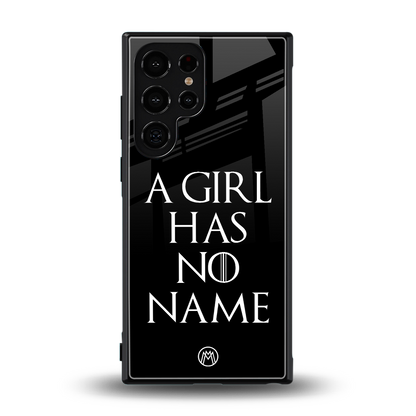 arya stark back phone cover | glass case for samsung galaxy s24 ultra