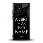 arya stark back phone cover | glass case for samsung galaxy s23 ultra