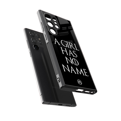 arya stark back phone cover | glass case for samsung galaxy s24 ultra