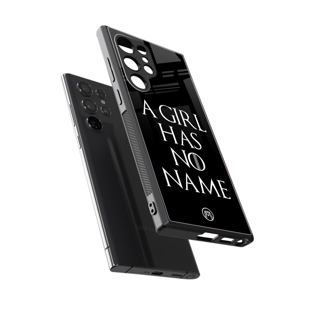 arya stark back phone cover | glass case for samsung galaxy s23 ultra
