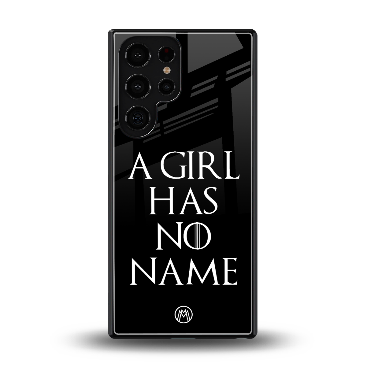 arya stark back phone cover | glass case for samsung galaxy s25 ultra