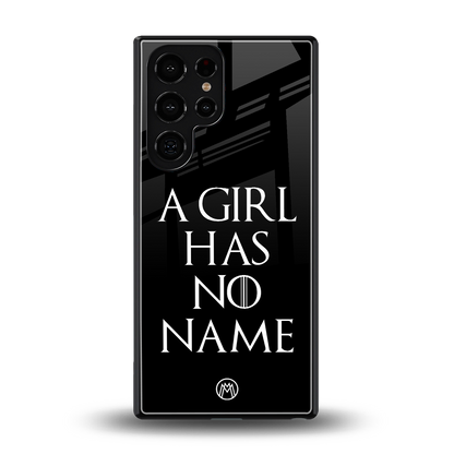arya stark back phone cover | glass case for samsung galaxy s25 ultra
