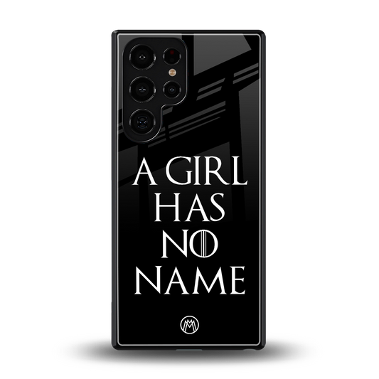 arya stark back phone cover | glass case for samsung galaxy s25 ultra