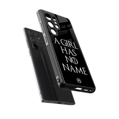 arya stark back phone cover | glass case for samsung galaxy s25 ultra