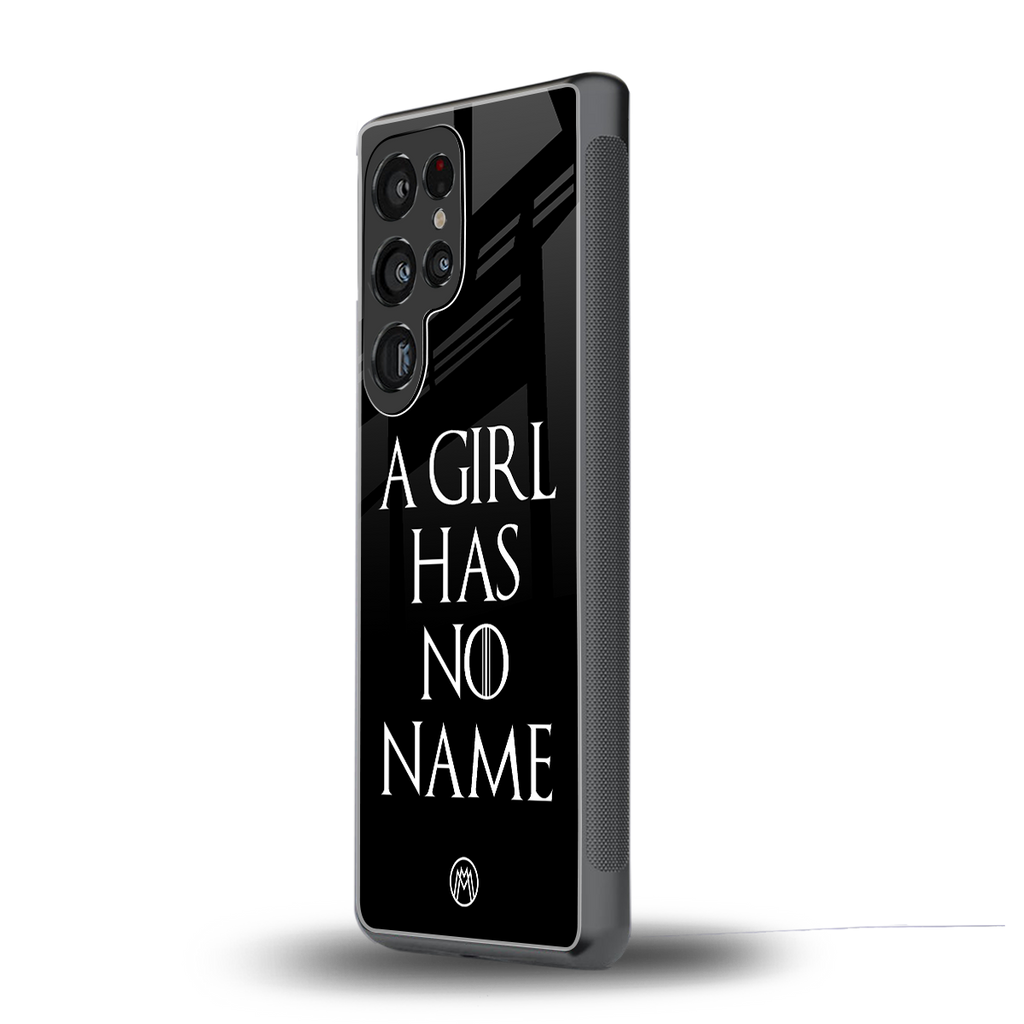 arya stark back phone cover | glass case for samsung galaxy s25 ultra