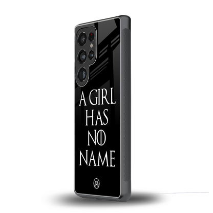 arya stark back phone cover | glass case for samsung galaxy s25 ultra