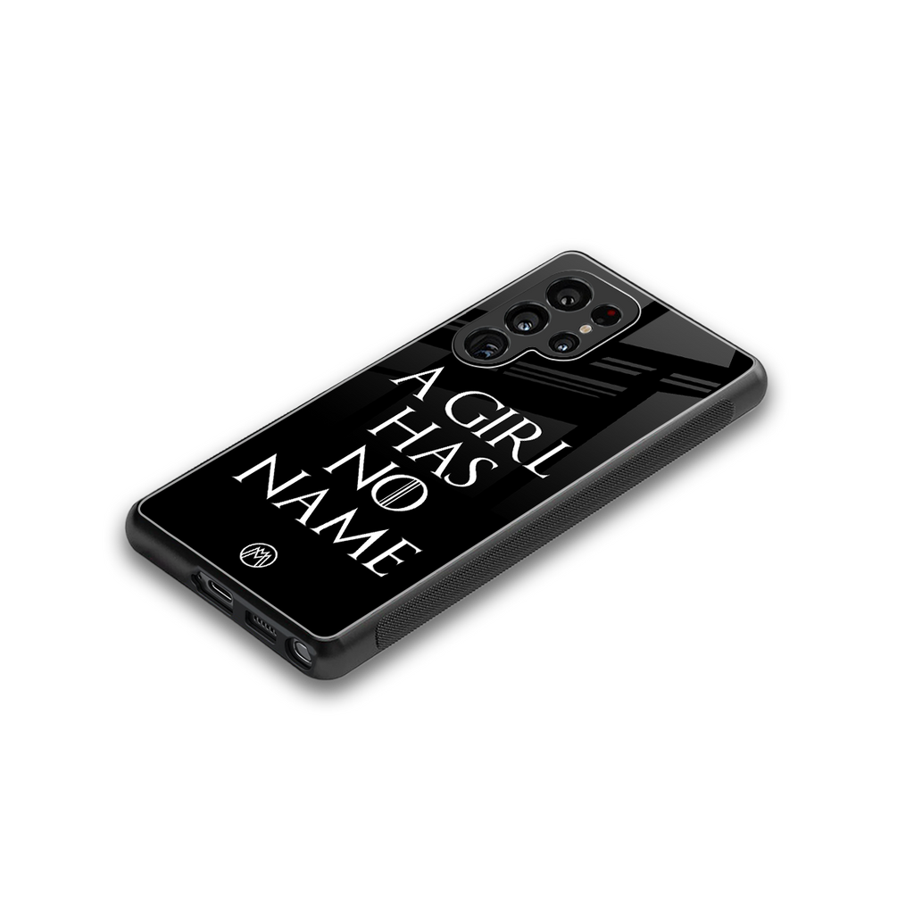arya stark back phone cover | glass case for samsung galaxy s25 ultra
