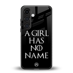 arya stark back phone cover | glass case for samsung galaxy s24 fe