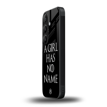 arya stark back phone cover | glass case for samsung galaxy s24 fe