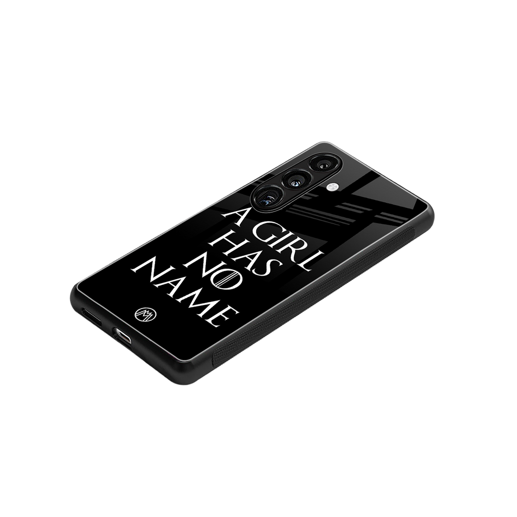 arya stark back phone cover | glass case for samsung galaxy s24