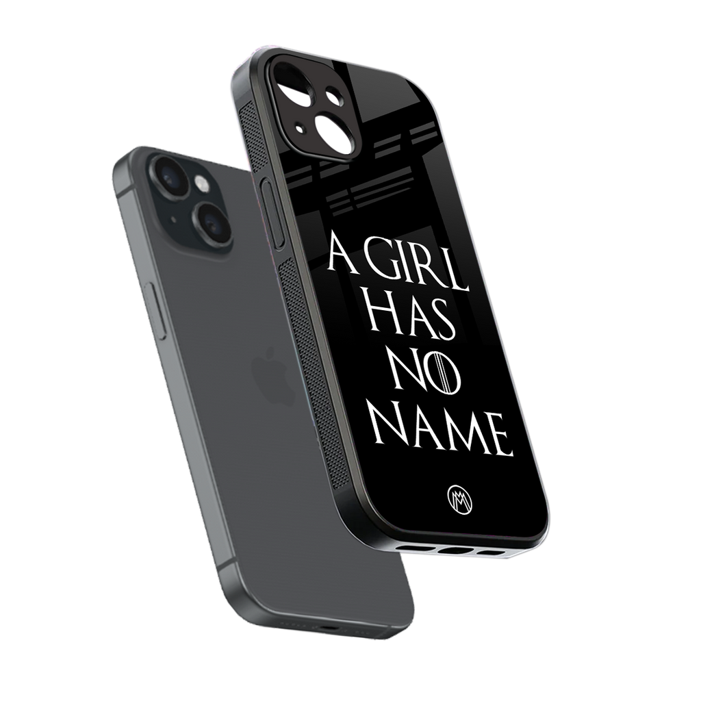 arya stark back phone cover | glass case for iphone 15
