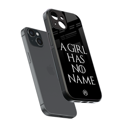 arya stark back phone cover | glass case for iphone 15