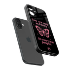 as pretty as you treat people back phone cover | glass case for iphone 16 plus
